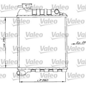 VALEO AUSTIN Radiador, arrefecimento do motor 730172