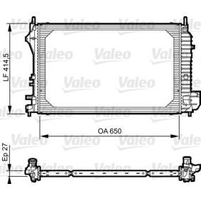 VALEO CADILLAC Radiador, arrefecimento do motor 735083