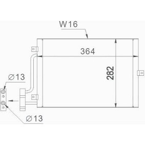 Condensador, ar condicionado DCC1473