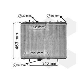 VAN WEZEL DS Radiador, arrefecimento do motor 40002255