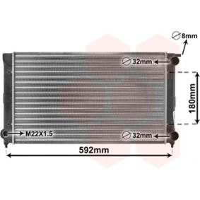VAN WEZEL CHERY Radiador, arrefecimento do motor 58002045