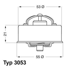 WAHLER TALBOT Termóstato, líquido de refrigeração 3053.75