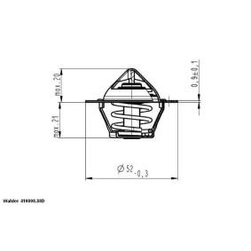 WAHLER MG Termóstato, líquido de refrigeração 410808.88D