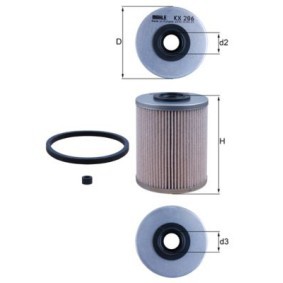 KNECHT VOLVO C303 autopeças: Filtro de combustível KX 206D
