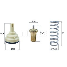 BEHR THERMOT-TRONIK BENTLEY Termóstato, líquido de refrigeração TX 25 87D