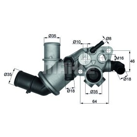 CORSA Termóstato, líquido de refrigeração TI 5 92 BEHR THERMOT-TRONIK