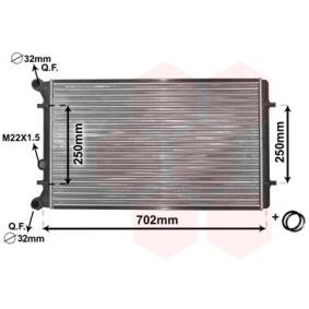 VAN WEZEL CHERY Radiador, arrefecimento do motor 03002155