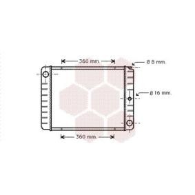 VAN WEZEL LOTUS Radiador, arrefecimento do motor 59002038