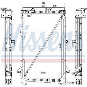 NISSENS DAF Radiador, arrefecimento do motor 61442A