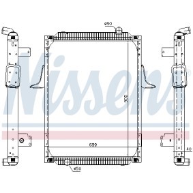NISSENS RENAULT TRUCKS Radiador, arrefecimento do motor 63788A