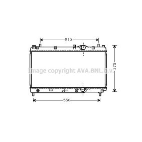 PRASCO DODGE Radiador, arrefecimento do motor CR2031