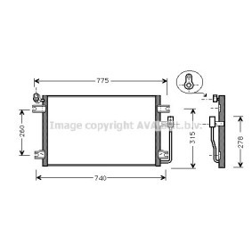 Condensador, ar condicionado DW5030