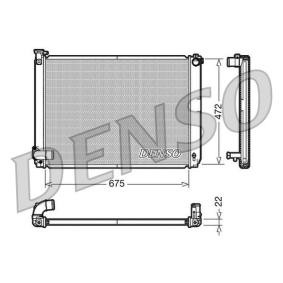 DENSO LEXUS Radiador, arrefecimento do motor DRM51005