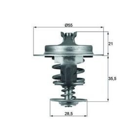 MAHLE ORIGINAL LADA Termóstato, líquido de refrigeração TX 67 83D