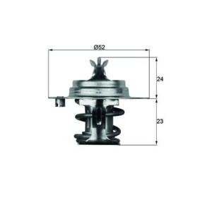 MAHLE ORIGINAL SANTANA Termóstato, líquido de refrigeração TX 7 83D