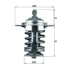 MAHLE ORIGINAL CHERY Termóstato, líquido de refrigeração TX 70 82