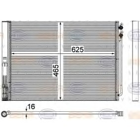 HELLA BMW Condensador, ar condicionado 8FC 351 309-141