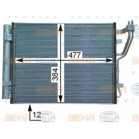 Condensador, ar condicionado 8FC 351 318-701