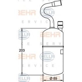 Secador, ar condicionado 8FT 351 192-021