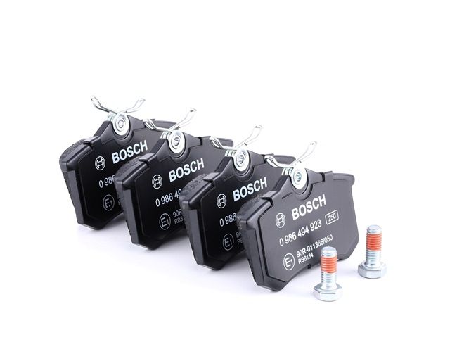 OEM 6X0698451 BOSCH Jogo de pastilhas para travão de disco 0 986 494 923 para VW, FORD, AUDI, SEAT, VOLVO