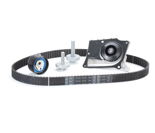 OEM 1680600QBE SKF Bomba de água + kit de correia dentada VKMC 06134-3 para NISSAN, INFINITI