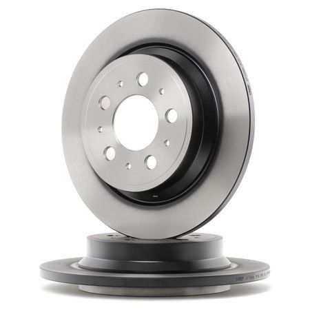 Set of 2 Brembo 08.7765.11 Rear UV Coated Brake Disc