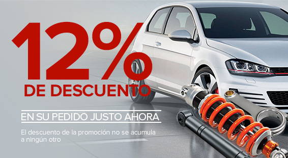 Las mejores ofertas: 12% de descuento en repuestos de coches