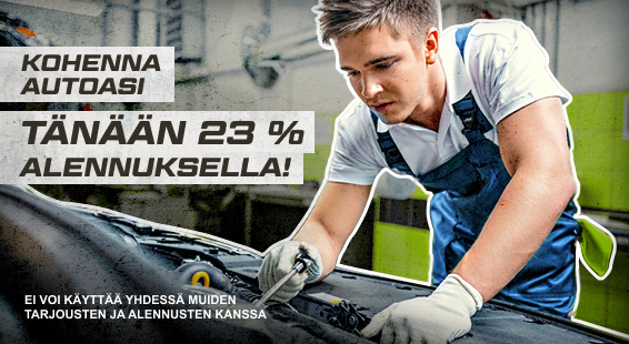 Nyt saat 23 % ALENNUSTA varaosista