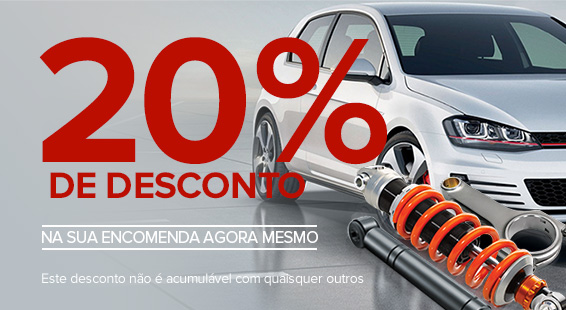 Aas melhores ofertas: 20% de desconto em peças de carros