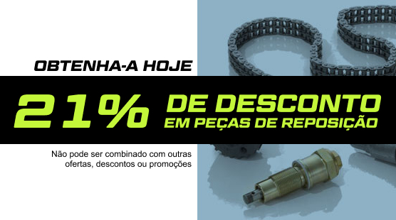 Obtenha 21% de DESCONTO em peças de reposição
