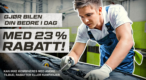Lave priser: 23% rabatt på bildeler