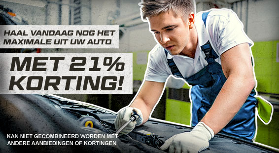 De beste aanbiedingen: 21% korting op onderdelen