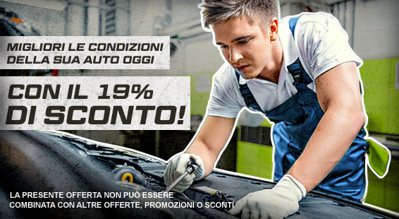 Le migliori offerte: Sconto del 19% sui ricambi auto