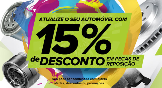 Aas melhores ofertas: 10% de desconto em peças de carros