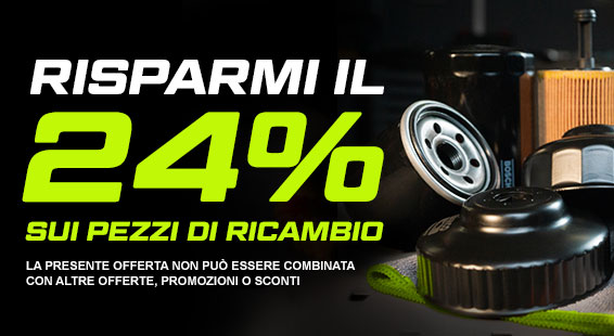Le migliori offerte: Sconto del 24% sui ricambi auto