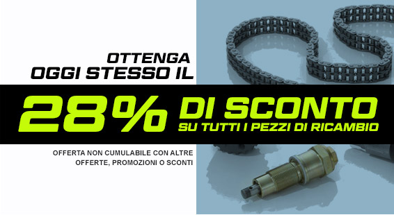 Le migliori offerte: Sconto del 28% sui ricambi auto
