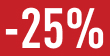 25% descuento