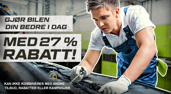 Lave priser: 27% rabatt på bildeler