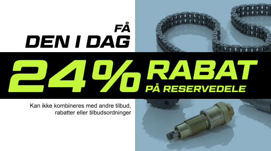 Bedste tilbud: 24% rabat på autodele, som du elsker så meget
