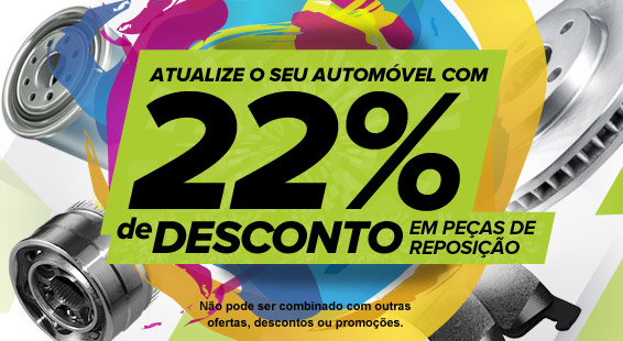 Aas melhores ofertas: 22% de desconto em peças de carros