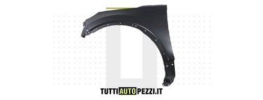VAN WEZEL 8207655 Parafango Anteriore Sinistro Con Foro Indicatore – Per Hyundai I30 (2007-2012)